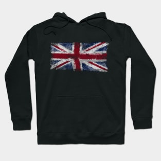 United Kingdom Flag-Distressed-England Hoodie